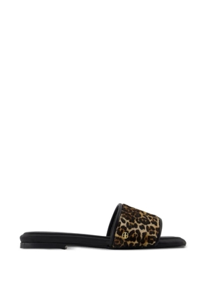 ANINE BING leopard open toe sandals - Neutrals