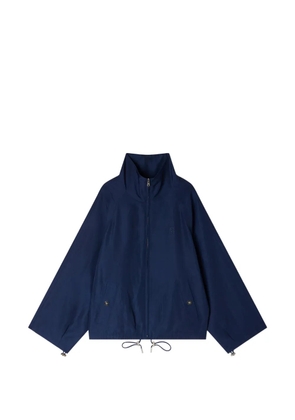 SANDRO drawstring high-neck jacket - Blue