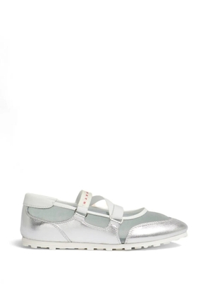 Marni criss-cross strap sneakers - Silver