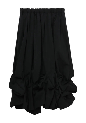 Comme Des Garçons ruffled midi skirt - Black