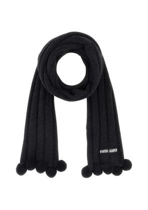 Miu Miu cashmere scarf - Black