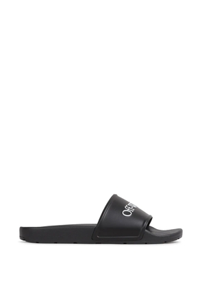 Off-White Bookish logo slides - Black