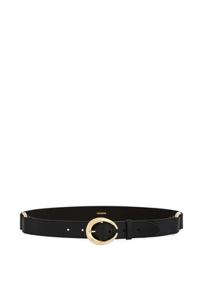 Rabanne ring-buckle leather belt - Black