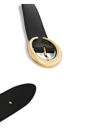 Rabanne ring-buckle leather belt - Black