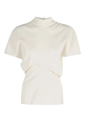 Federica Tosi mock-neck T-shirt - White