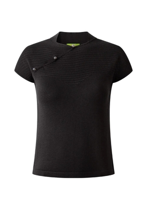 Shanghai Tang button-detail silk top - Neutrals