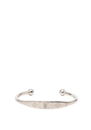 Louis Vuitton Pre-Owned 2019 Palladium Plated Monogram Jonc Cuff Bracelet costume bracelet - Silver