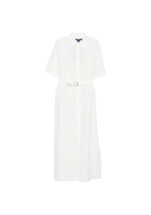 Ralph Lauren Collection Carol short-sleeve belt maxi dress - White