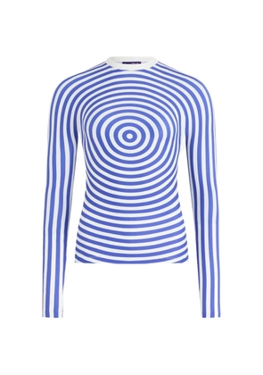 Jean Paul Gaultier The Blue Target crewneck top