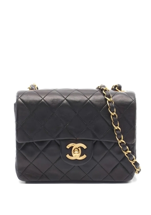 CHANEL Pre-Owned 1994-1996 mini matelasse chain shoulder bag - Black