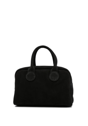 Marge Sherwood calf-suede top-handle tote bag - Black