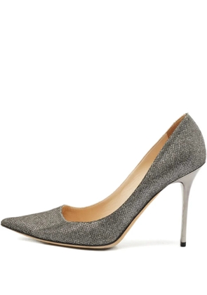 Jimmy Choo Pre-Owned lurex pointed-toe heels - Grey
