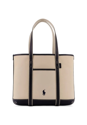 Polo Ralph Lauren embroidered tote bag - Neutrals