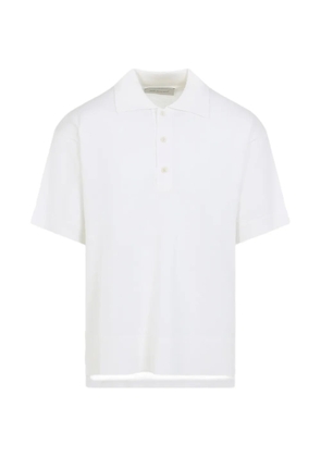 AMI Paris short sleeve wool polo shirt - White