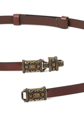 Ba&Sh Bara embellished belt - Brown