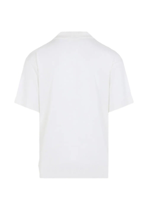 AMI Paris short sleeve wool polo shirt - White