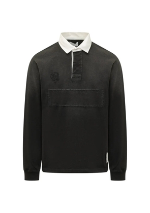 WOC Auckland collared long-sleeve polo shirt - Black
