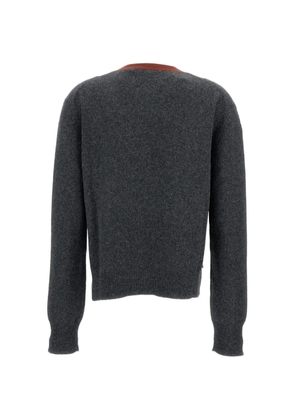 Plan C colourblock round-neck sweater - Grey