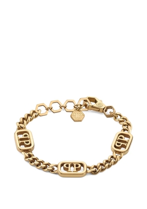 Philipp Plein Plein Lettering chain bracelet - Gold