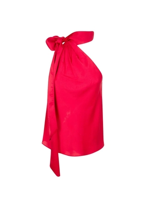 Lauren Ralph Lauren tie-neck top - Red