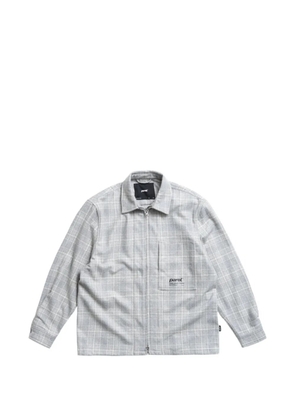 Parel Samara checked zip shirt - Grey