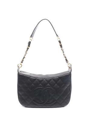 CHANEL Pre-Owned 2003-2004 diamond-quilting shoulder bag - Black