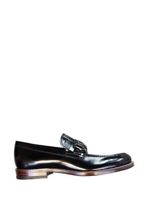 Tod's buckle-detail leather loafers - Black