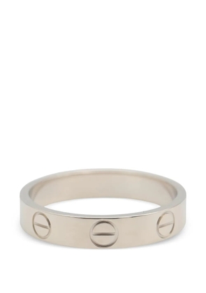 Cartier 2010s mini Love screw-motif ring - Silver
