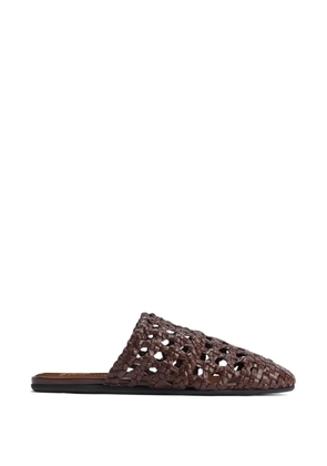 Giuseppe Zanotti hand-woven cage slippers - Brown