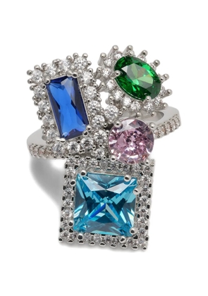 Maison Margiela stone-embellished cluster ring - Silver