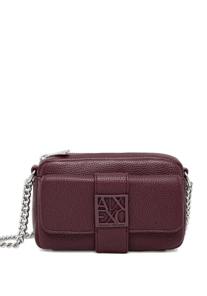 Armani Exchange chain-strap cross body bag - Red
