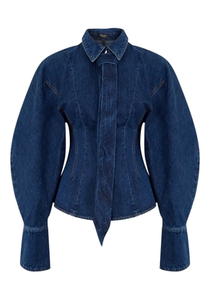 A.W.A.K.E. Mode balloon-sleeve denim shirt - Blue