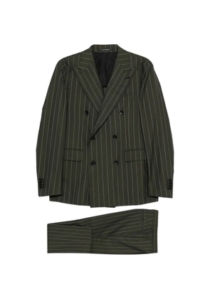 Tagliatore pinstripe-pattern single-breasted suit - Green