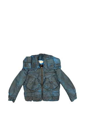 Feng Chen Wang multi-pocket military jacket - Blue