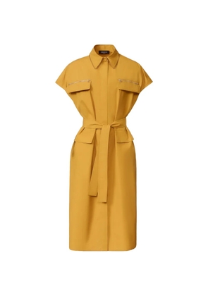 Fabiana Filippi zip pocket tie dress - Yellow