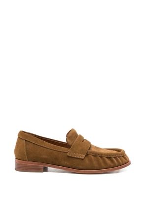 strategia shoes suede strap loafers - Brown