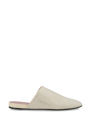 Premiata rhinestone-embellished mules - Neutrals