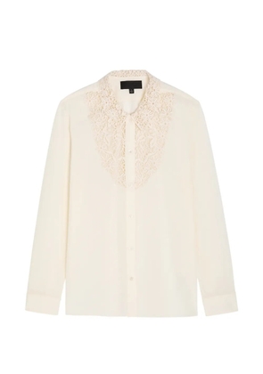 Nili Lotan lace collared shirt - Neutrals