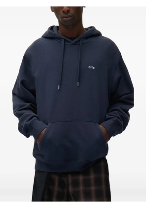 Arte Antwerp logo-embroidered hoodie - Blue