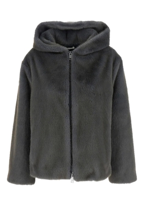 P.A.R.O.S.H. hoodie eco fur jacket - Grey