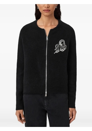 AllSaints Jaqueline logo cardigan - Black
