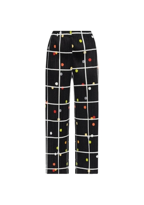 Pleats Please Issey Miyake Crossing Dots trousers - Black
