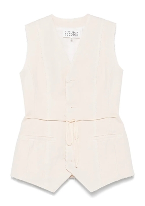 MM6 Maison Margiela cotton top - Neutrals