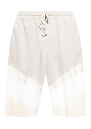 MM6 Maison Margiela tie-dye track shorts - Neutrals