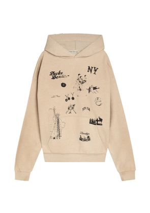 DUKE & DEXTER graphic hoodie - Neutrals