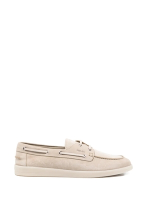 Prada suede boat shoes - Neutrals