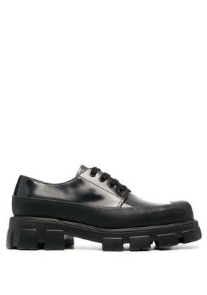 Prada brushed leather Derby shoes - Black
