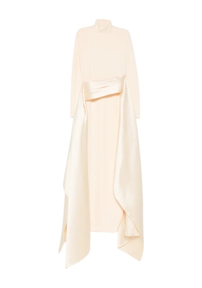 Solace London roll-neck maxi dress - Neutrals
