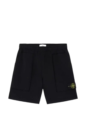 Stone Island pocket cotton shorts - Black