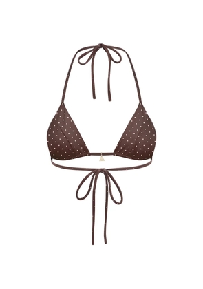 FAE SWIM Honey reversible floral-print bikini top - Pink